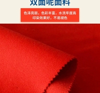 麦尔登呢绒时装 色织粗纺 350g大衣呢 粗纺格子 毛呢面料